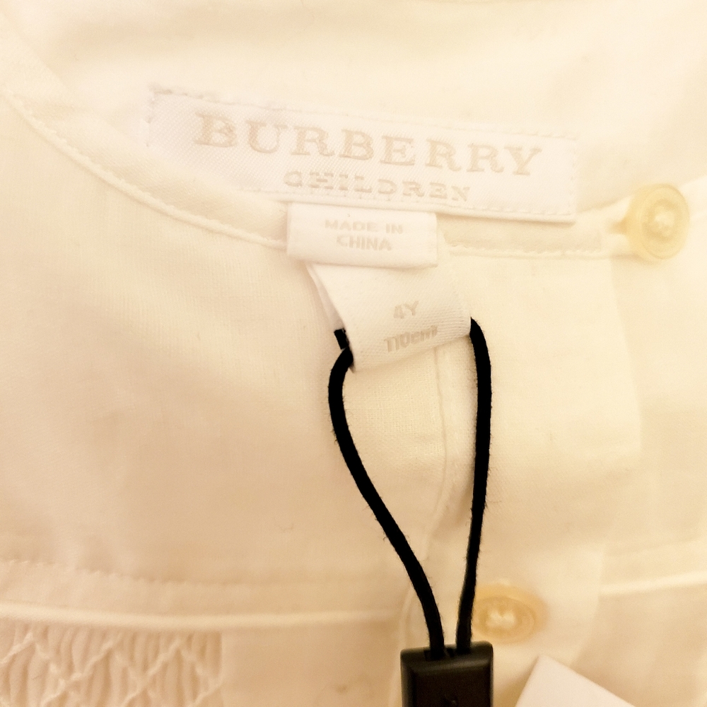 Burberry White Cotton Ruth Blouse - Picture 6 of 8